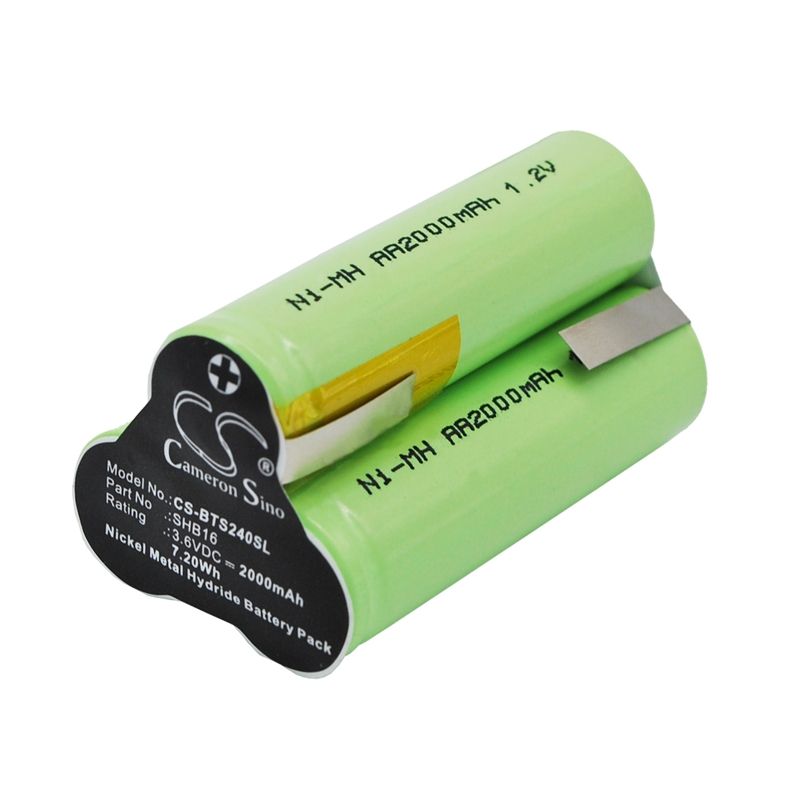 Ni-MH Battery fits Babyliss, T24b, T24c, T24d 3.6V, 2000mAh Shaver Cameron Sino Technology Limited