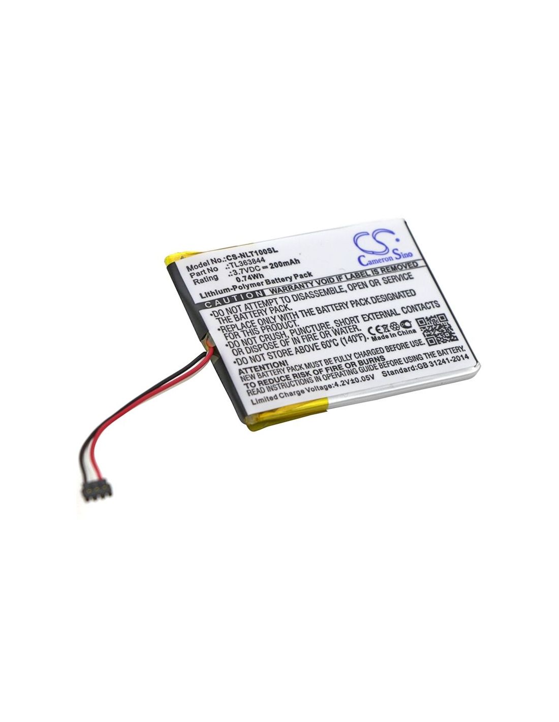 Li-polymer Battery Fits Nest, Learning Thermostat 1st Generation, T100577, 3.7v, 200mah Smart Home Cameron Sino Technology Limited