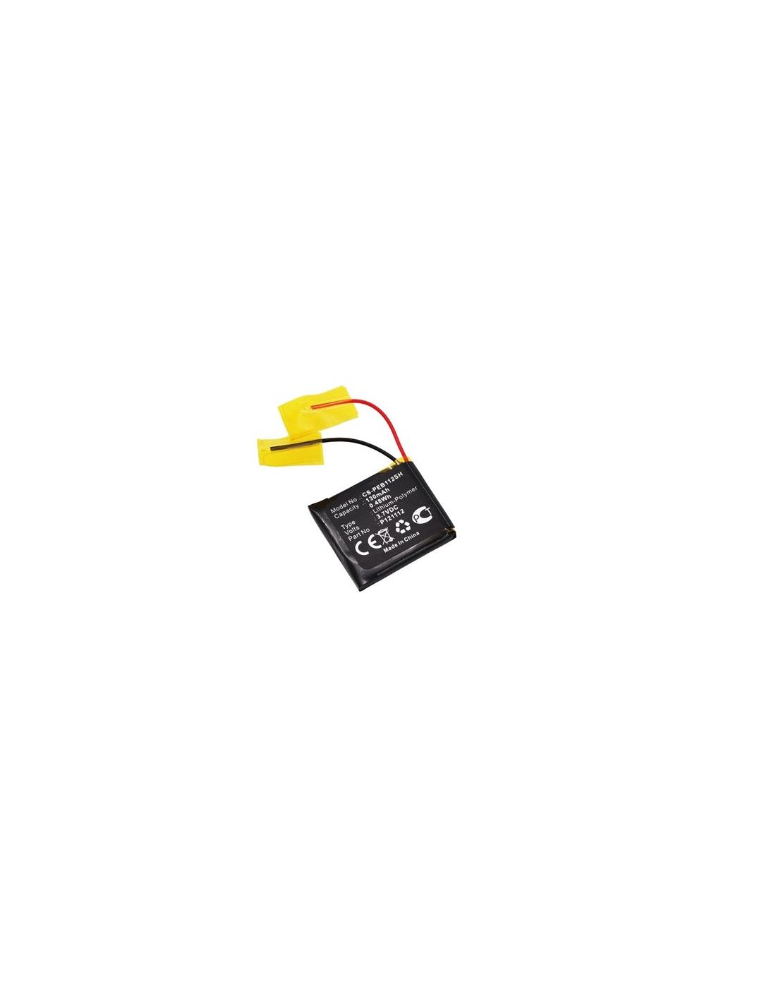 Li-polymer Battery Fits Pebble, E-paper, Pebble 3.7v, 130mah Smartwatch Cameron Sino Technology Limited