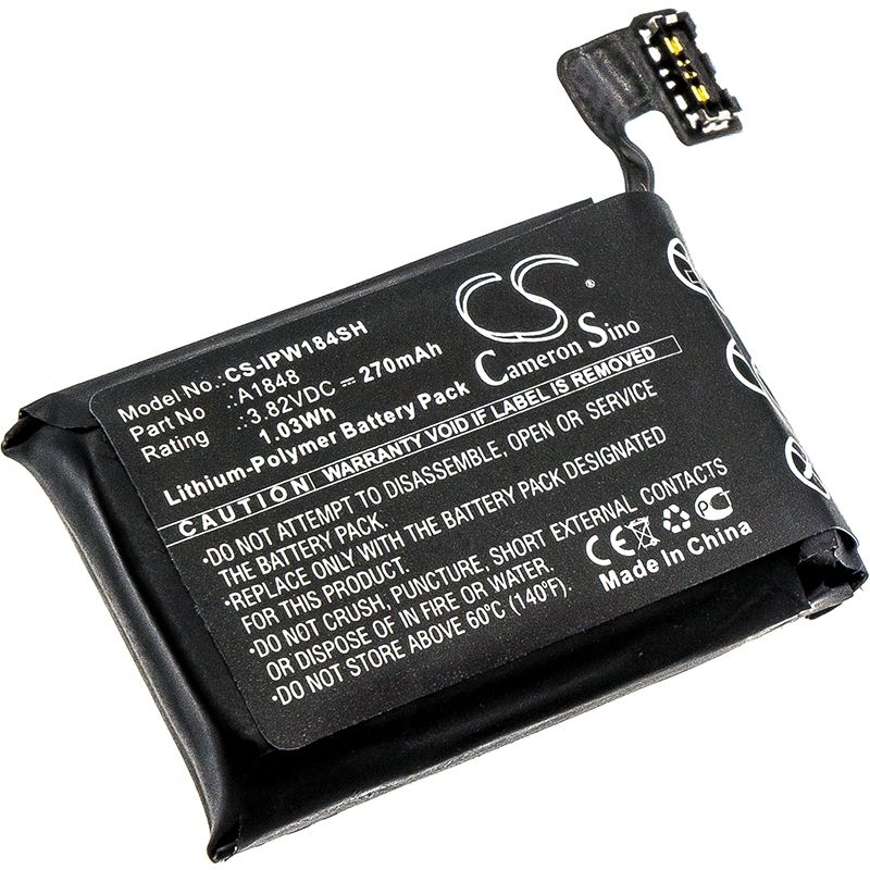 Li-polymer Battery Fits Apple, A1858, Gsrf-mqjq2ll/a, Mqjn2ll/a 3.82v, 270mah Smartwatch Cameron Sino Technology Limited