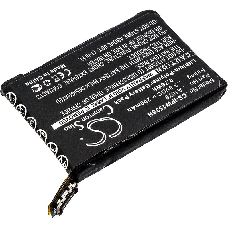 Li-polymer Battery Fits Apple, A1553, A1554, Mj2t2ll/a 3.8v, 200mah Smartwatch Cameron Sino Technology Limited