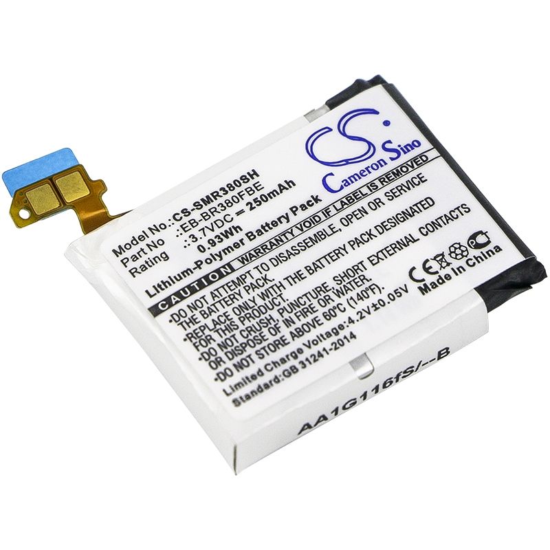 Li-polymer Battery Fits Samsung, Gear 2, Gear 2 Neo, Sm-r380 3.7v, 250mah Smartwatch Cameron Sino Technology Limited