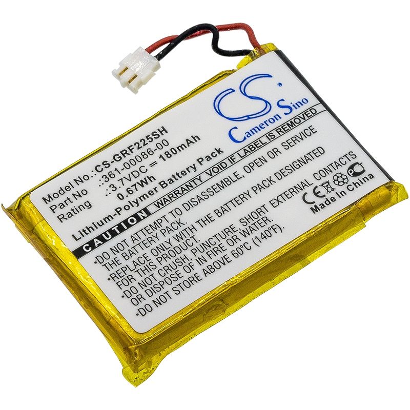 Li-Polymer Battery fits Garmin, 010-01959-00, Approach G10, Forerunner 225 3.7V, 180mAh Smartwatch Cameron Sino Technology Limited