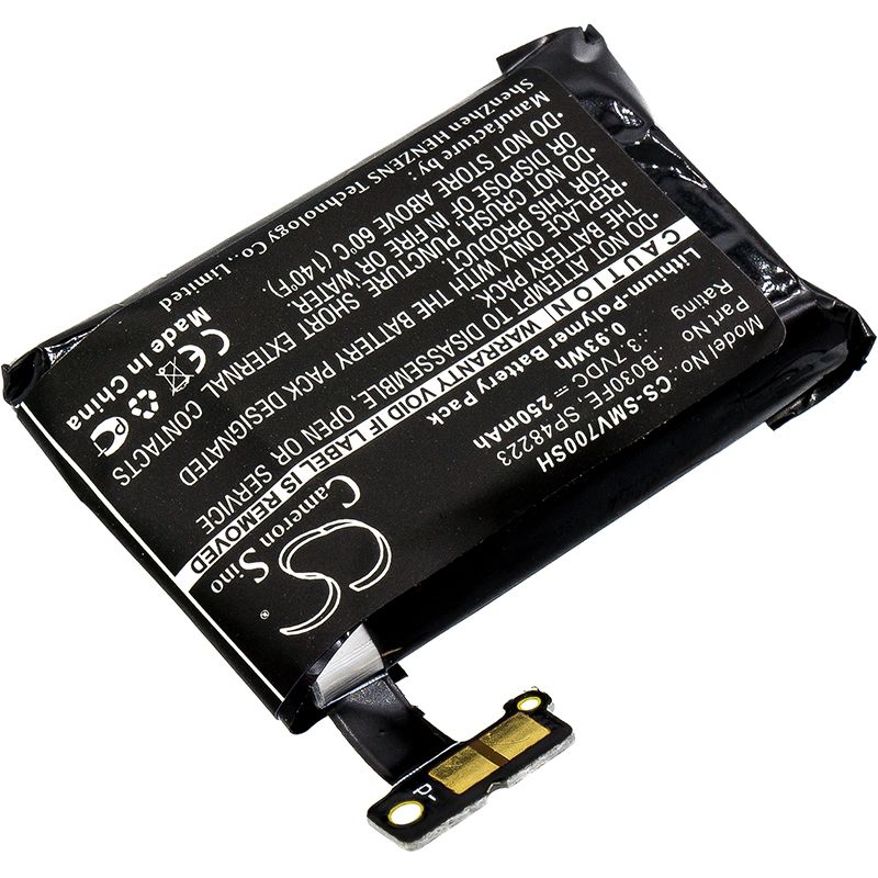 Li-polymer Battery Fits Samsung, Gear 1, Sm-v700, 3.7v, 250mah Smartwatch Cameron Sino Technology Limited