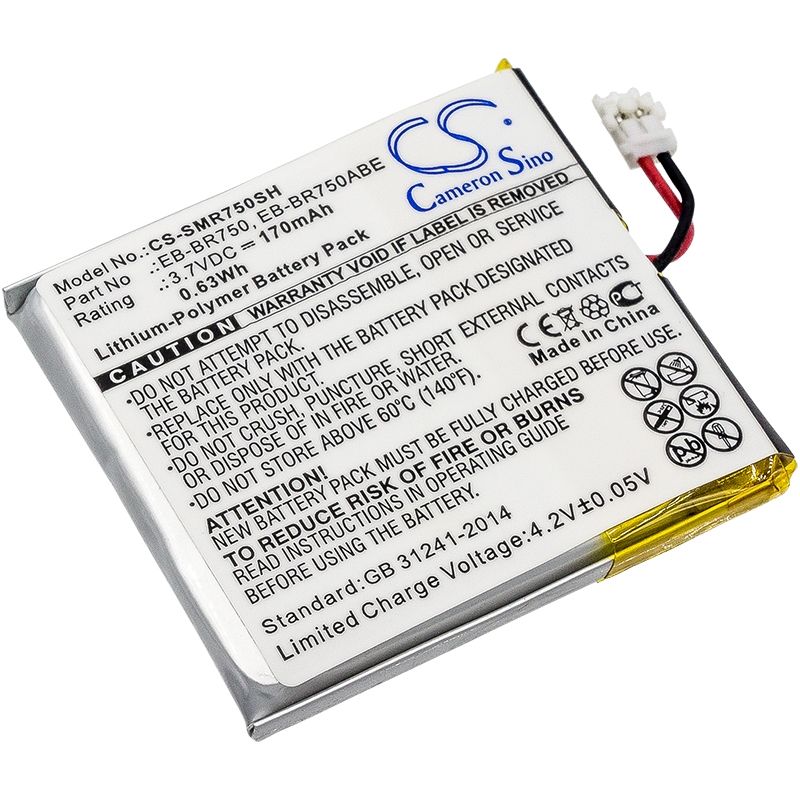 Li-polymer Battery Fits Samsung, Galaxy Gear S R750, Gear S, Sm-r750a 3.7v, 170mah Smartwatch Cameron Sino Technology Limited