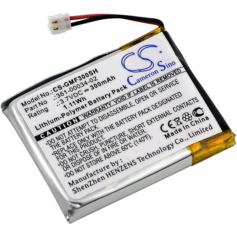Li-polymer Battery Fits Garmin, Fenix 3, Fenix 3 Hr, 3.7v, 300mah Smartwatch Cameron Sino Technology Limited
