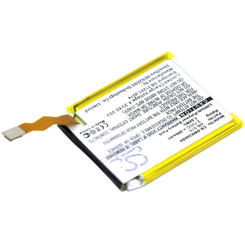 Li-polymer Battery Fits Sony, Smartwatch 3, Swr50, 3.7v, 280mah Smartwatch Cameron Sino Technology Limited