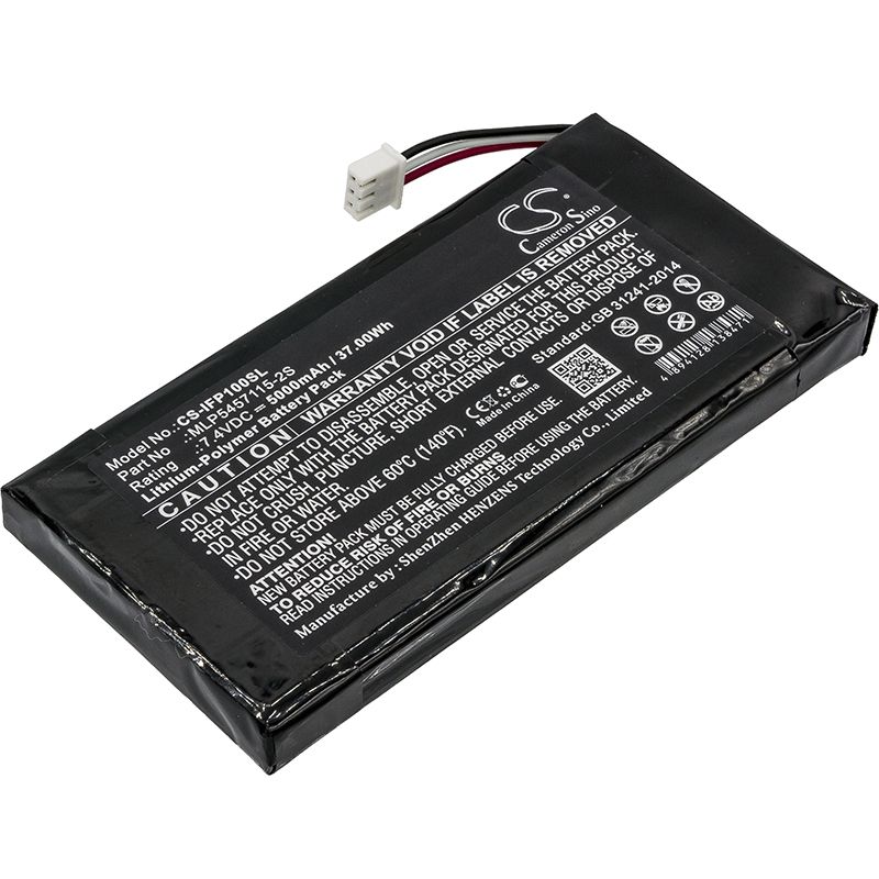 Li-Polymer Speaker Battery fits Infinity, One Premium, Infinity 7.4V, 5000mAh Speaker Cameron Sino Technology Limited