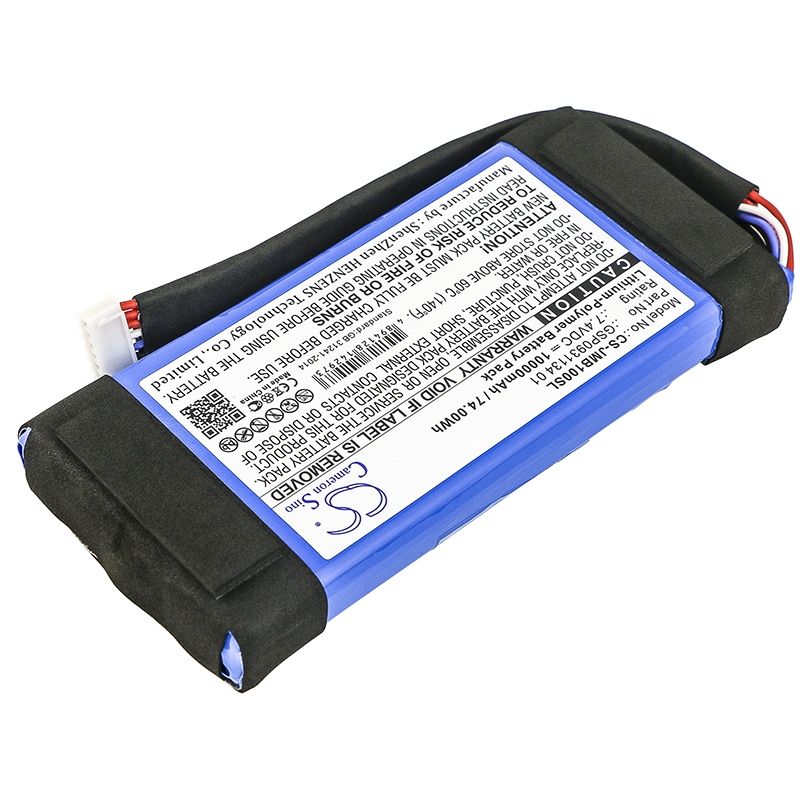 Li-polymer Speaker Battery Fits Jbl, Boombox JEM3316, JEM3317, JEM3318 7.4v, 10000mah Speaker Cameron Sino Technology Limited