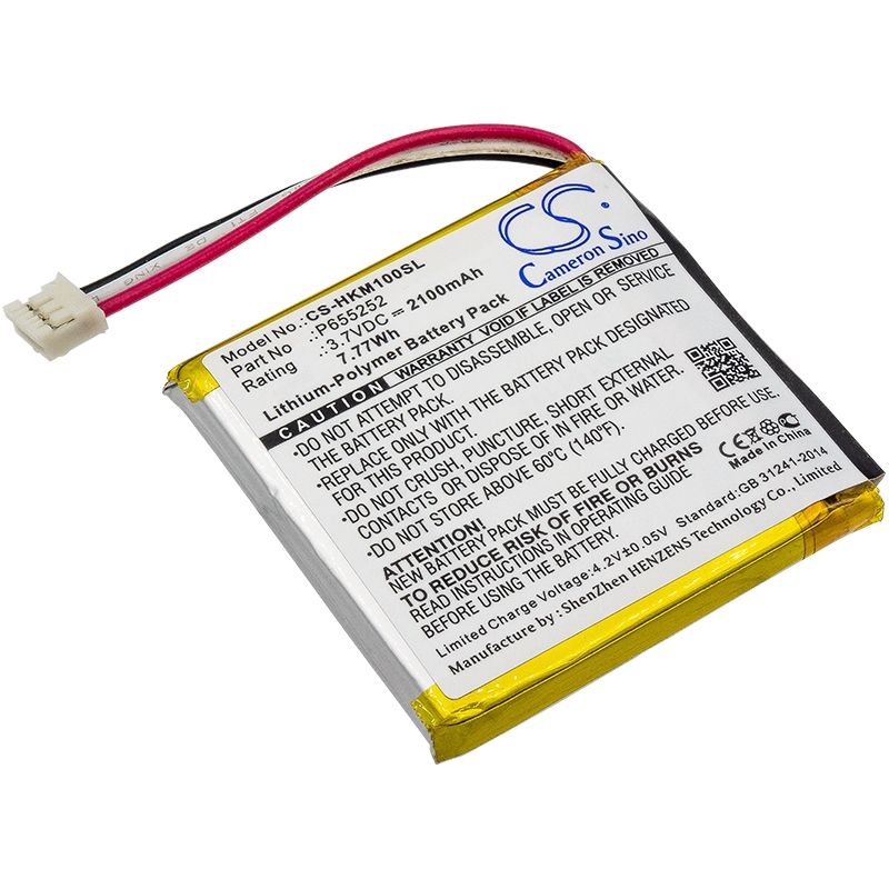 Li-Polymer Speaker Battery fits Harman/kardon, Esquire Mini, Harman/kardon 3.7V, 2100mAh Speaker Cameron Sino Technology Limited