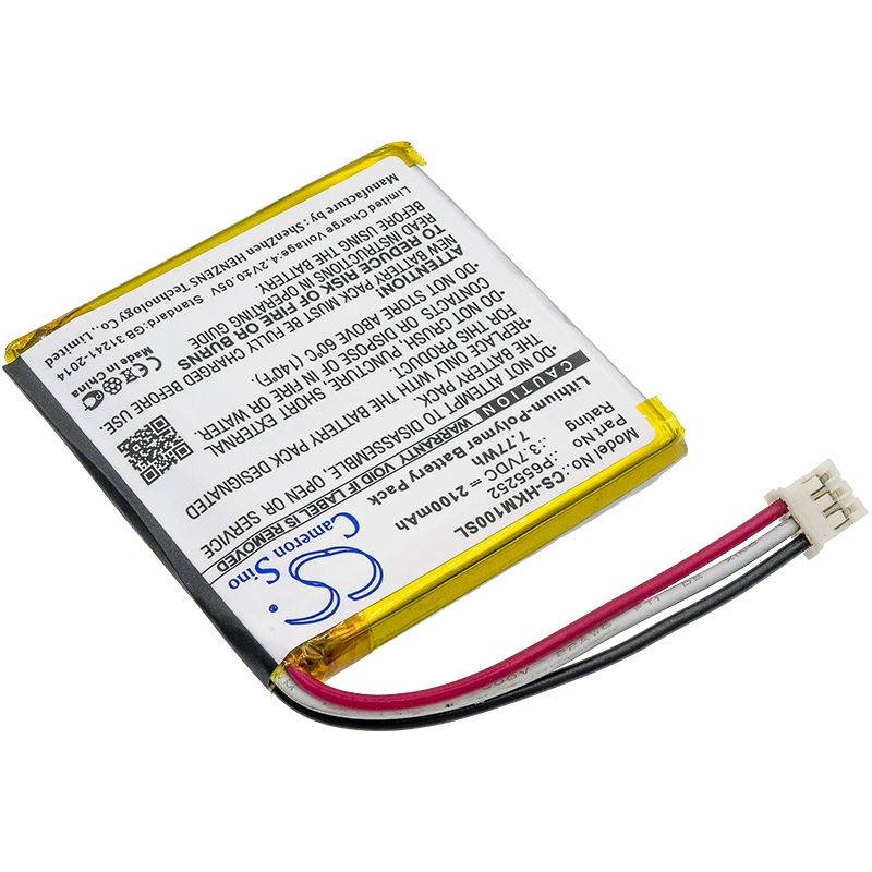 Li-Polymer Speaker Battery fits Harman/kardon, Esquire Mini, Harman/kardon 3.7V, 2100mAh Speaker Cameron Sino Technology Limited