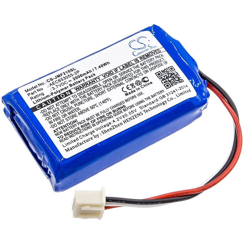Li-polymer Speaker Battery Fits Jbl, Flip 2 (2013), Flip Ii (2013), 3.7v, 2000mah Speaker Cameron Sino Technology Limited