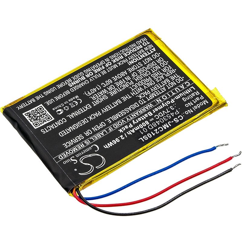 Li-Polymer Speaker Battery fits Jbl, Clip 2 Special Edition, Clip Plus, 3.7V, 800mAh Speaker Cameron Sino Technology Limited