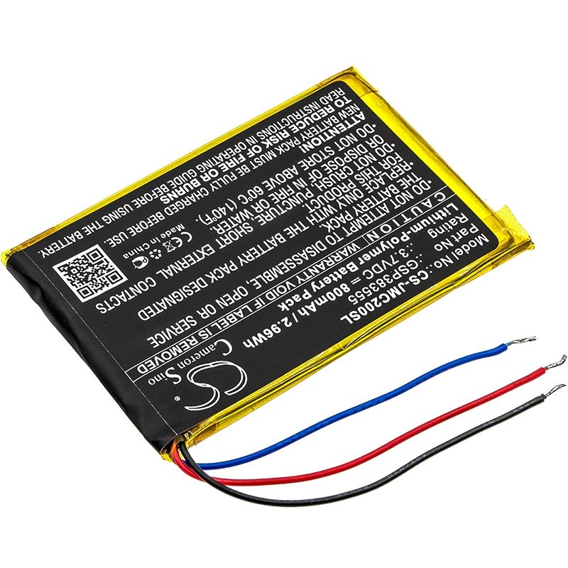 Li-polymer Speaker Battery Fits Jbl, Clip 2, Clip 2 An, Clip2blkam 3.7v, 800mah Speaker Cameron Sino Technology Limited