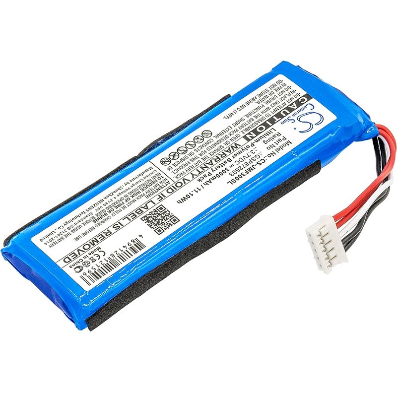 Li-polymer Speaker Battery Fits Jbl, Flip 3, Jblflip3gray, 3.7v, 3000mah Speaker Cameron Sino Technology Limited