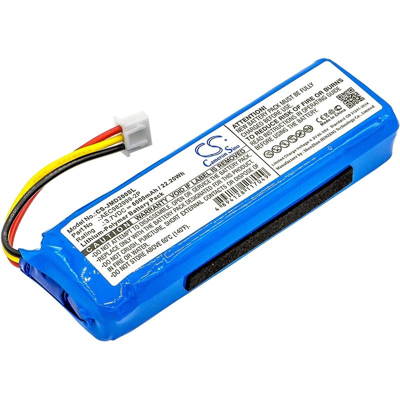 Li-polymer Speaker Battery Fits Jbl, Charge, Jbl 3.7v, 6000mah Speaker Cameron Sino Technology Limited