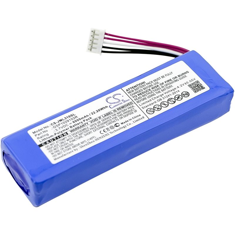 Li-polymer Speaker Battery Fits Jbl, Charge 2, Charge 2 Plus, Charge 2+ 3.7v, 6000mah Speaker Cameron Sino Technology Limited