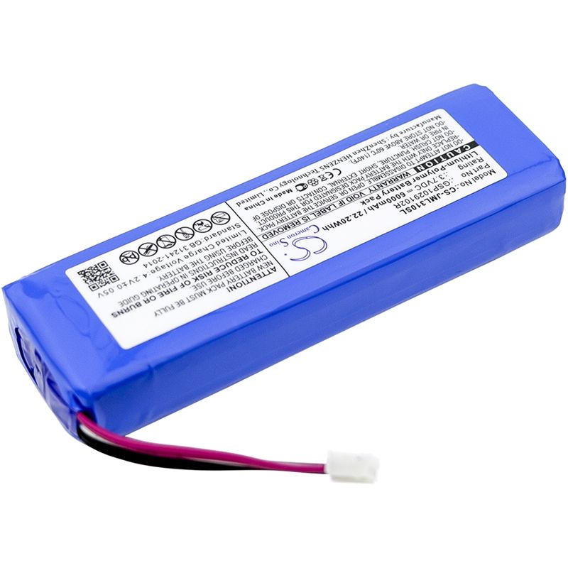Li-polymer Speaker Battery Fits Jbl, Charge 2, Charge 2 Plus, Charge 2+ 3.7v, 6000mah Speaker Cameron Sino Technology Limited