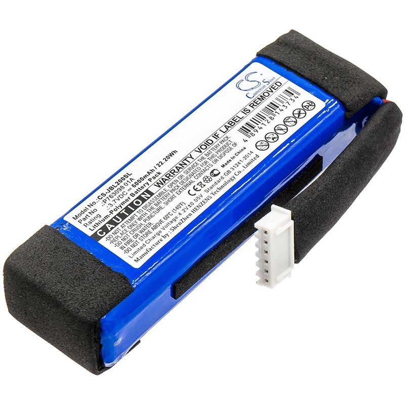 Li-Polymer Speaker Battery fits Jbl, Link 20, Jbl 3.7V, 6000mAh Speaker Cameron Sino Technology Limited
