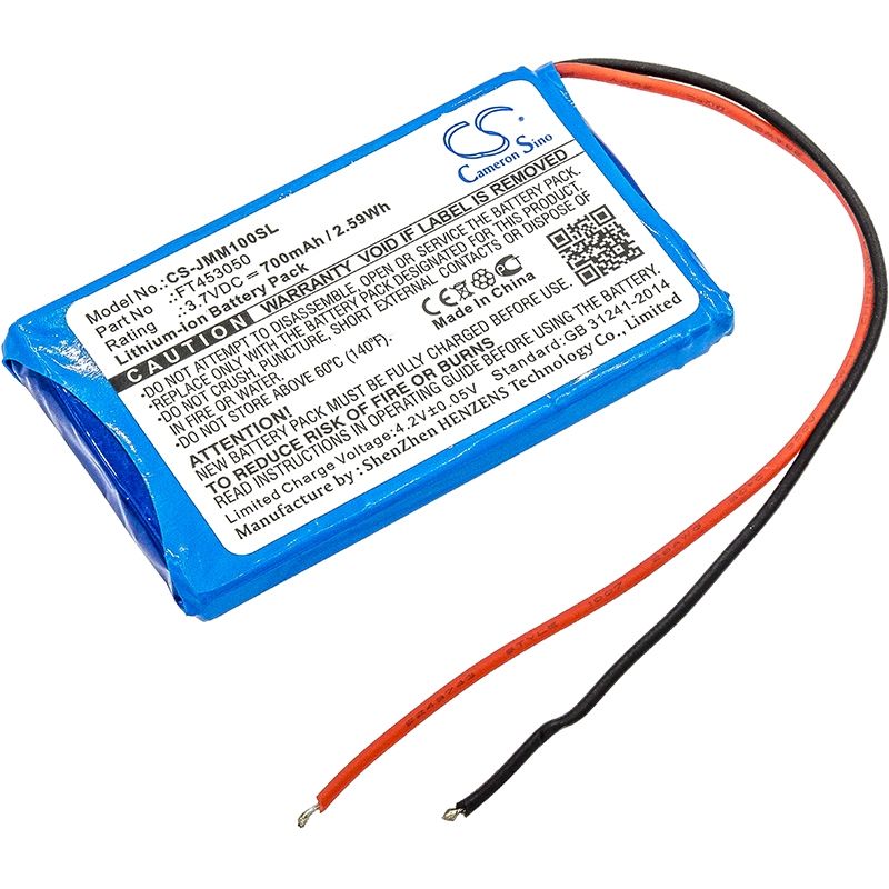 Li-ion Speaker Battery fits Jbl, Micro, Micro Wireless 2013, 3.7V, 700mAh Speaker Cameron Sino Technology Limited
