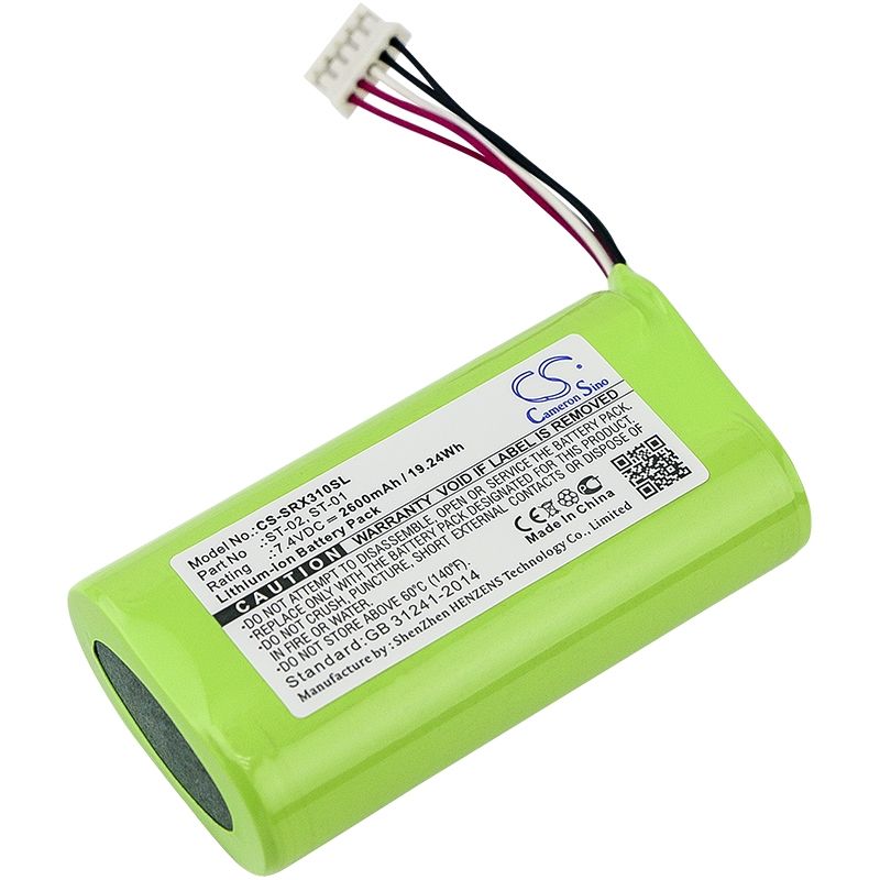 Li-ion Speaker Battery Fits Sony, Srs-x3, Srs-xb2, 7.4v, 2600mah Speaker Cameron Sino Technology Limited