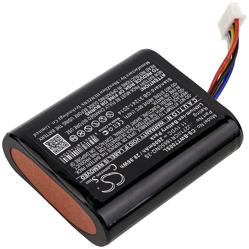 Li-ion Speaker Battery Fits Bowers & Wilkins, T7, Bowers & Wilkins 11.1v, 2600mah Speaker Cameron Sino Technology Limited