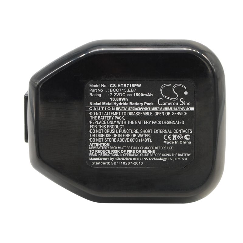 Ni-MH Battery fits Hitachi, Dn10dsa, Dn10dta, Dn10dva 7.2V, 1500mAh Power Tools Cameron Sino Technology Limited