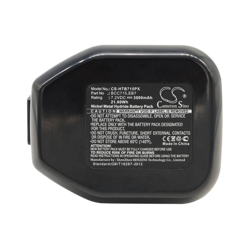 Ni-mh Battery Fits Hitachi, Dn10dsa, Dn10dta, Dn10dva 7.2v, 3000mah Power Tools Cameron Sino Technology Limited