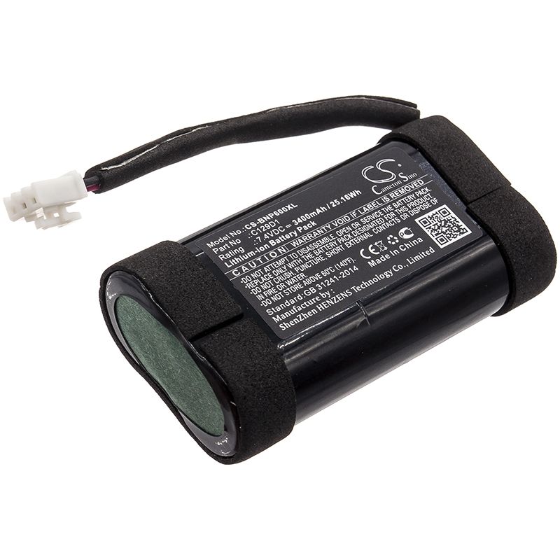 Li-ion Speaker Battery fits Bang & Olufse, 11400, 1140026, Beoplay P6 7.4V, 3400mAh Speaker Cameron Sino Technology Limited