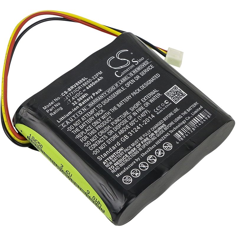 Li-ion Speaker Battery Fits Braven, 850, Brv-hd, Klipsch 7.4v, 4400mah Speaker Cameron Sino Technology Limited
