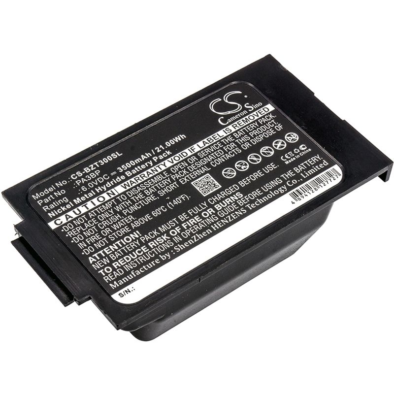 Ni-MH Battery fits Bullard, Pa30 Papr, Tri-filter, 6.0V, 3500mAh Thermal Camera Cameron Sino Technology Limited