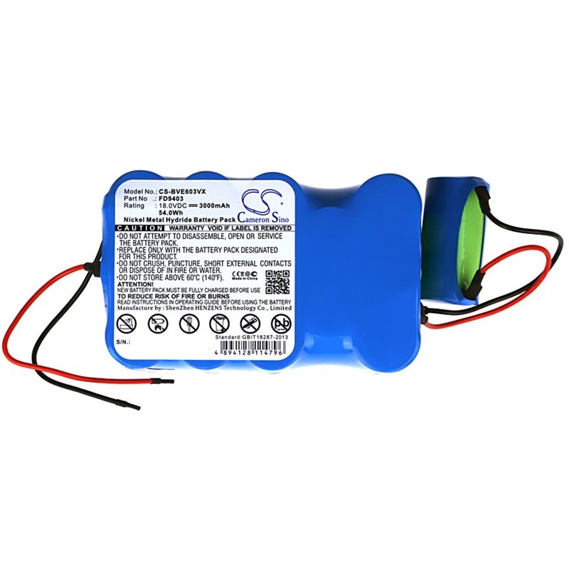 Ni-MH Battery fits Bosch, Bbhmove4, Bbhmove6, Bbhmove6/03 18.0V, 3000mAh Vacuum Cameron Sino Technology Limited