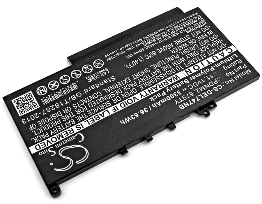 11.1V, Li-Polymer Battery fits Dell, Latitude 12 E7270, Latitude 12 E7470, 3300mAh Notebook & Laptop Cameron Sino Technology Limited