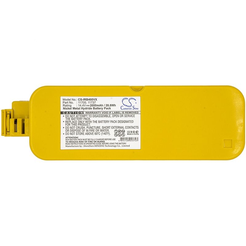 Ni-MH Battery fits Cleanfriend, M488, Irobot, Aps 4905 14.4V, 2000mAh Vacuum Cameron Sino Technology Limited