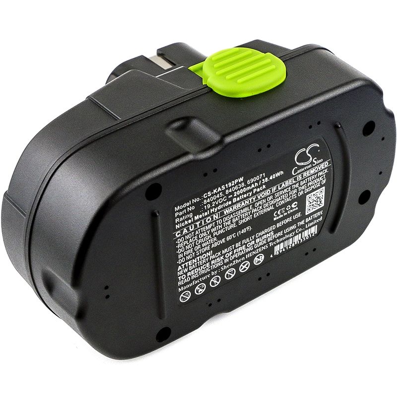 Ni-mh Battery Fits Kawasaki, 19.2v Unisource, 69007, 691034 19.2v, 2000mah Power Tools Cameron Sino Technology Limited