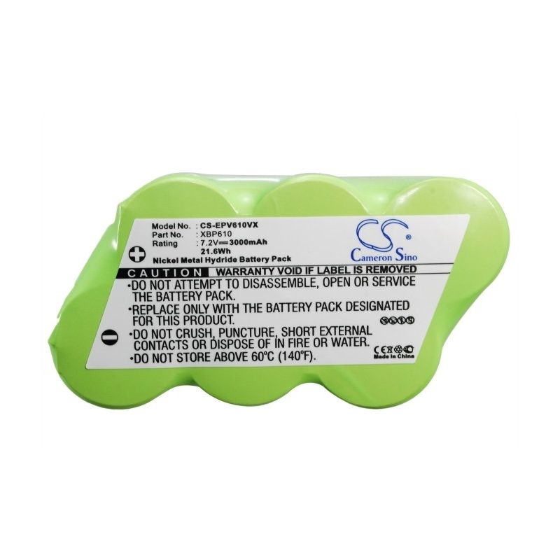 Ni-MH Battery fits Euro Pro, Shark 36000, Shark 86050, Shark Eu-36000 7.2V, 3000mAh Vacuum Cameron Sino Technology Limited