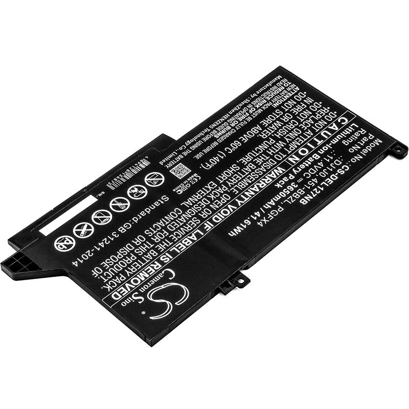 11.4V Li-ion Battery Fits Dell, Latitude 12 7000, Latitude 12 7280, Latitude 12 7480 41Wh, 3650mah Notebook & Laptop Cameron Sino Technology Limited