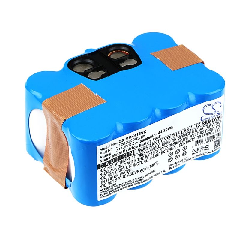 Ni-MH Battery fits Mamirobot, 416, 461, K3 14.4V, 3000mAh Vacuum Cameron Sino Technology Limited
