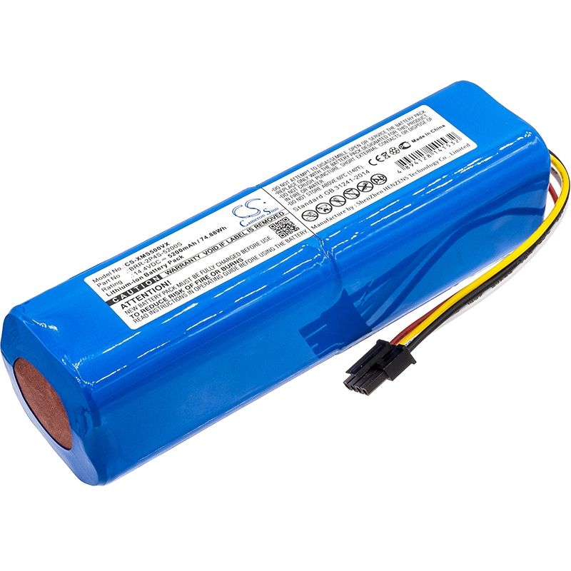Li-ion Battery Fits Xiaomi, Mi Robo, Mijia Roborock S50, Mijia Roborock S51 14.4v, 5200mah Vacuum Cameron Sino Technology Limited