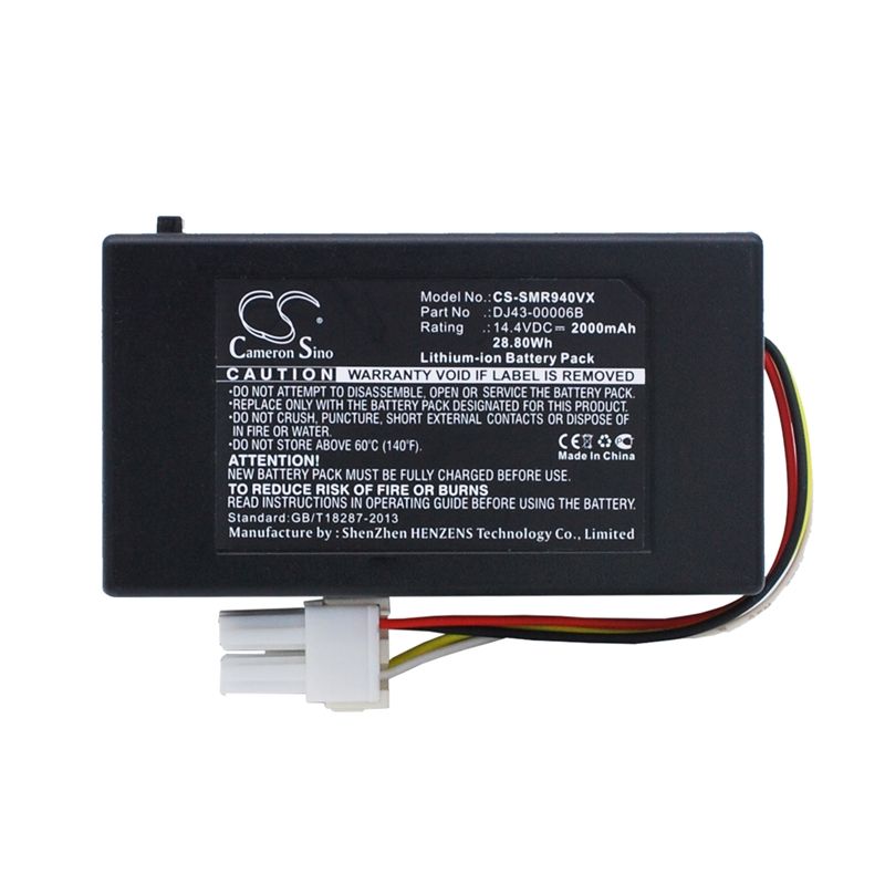 Li-ion Battery fits Samsung, Navibot Pop-out, Navibot Sr10f71ub, Navibot Sr8940 14.4V, 2000mAh Vacuum Cameron Sino Technology Limited