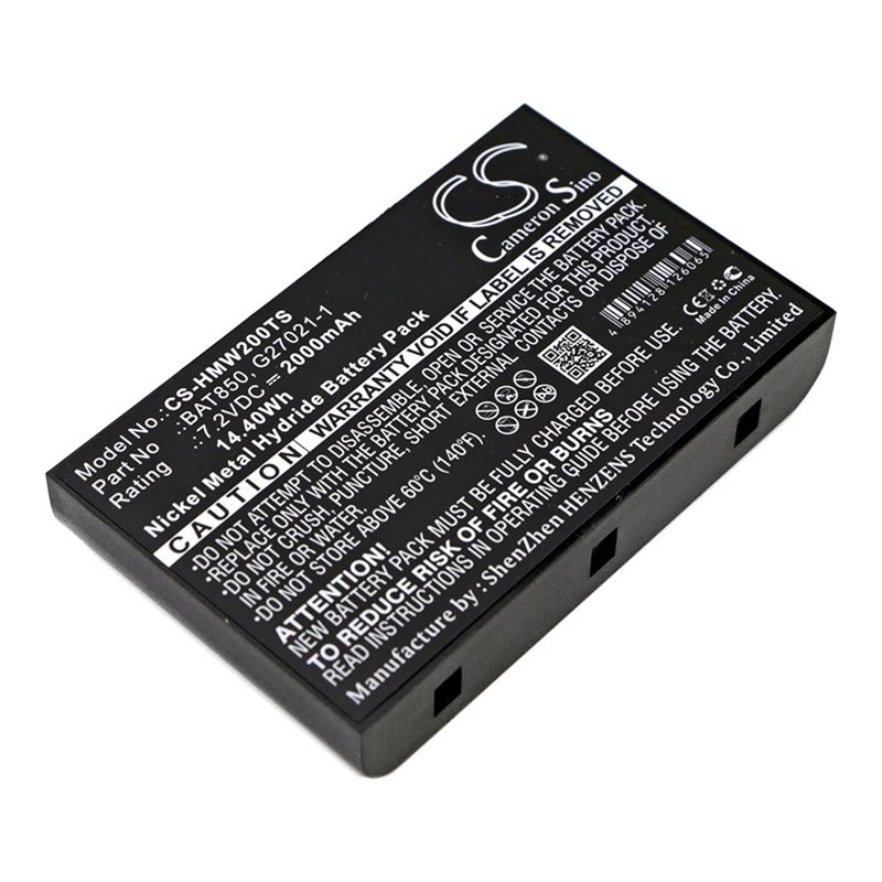 Ni-MH Battery fits Hme, Mb Base Stations, Mb100 Base Station, Mb300es Base Station 7.2V, 2000mAh Wireless Headset Cameron Sino Technology Limited