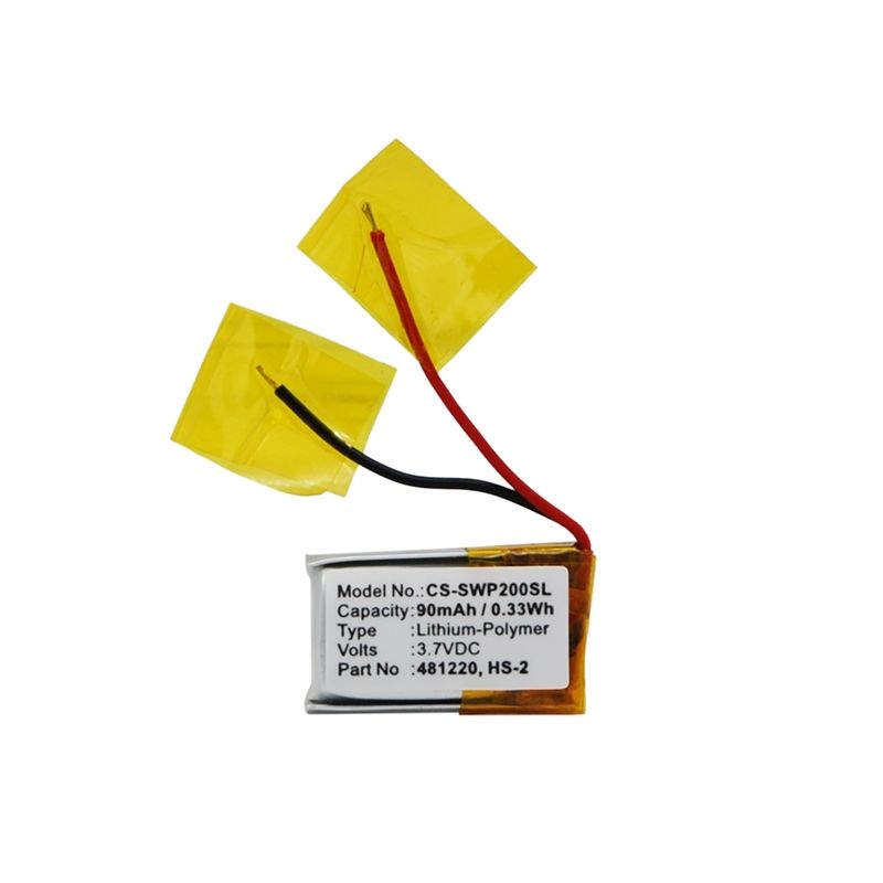 Li-Polymer Battery fits Samsung, Wep-200, Wep-210, We-p301 3.7V, 90mAh Wireless Headset Cameron Sino Technology Limited