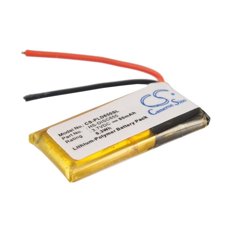 Li-Polymer Battery fits Plantronics, Discovery 610, Discovery 640, Discovery 645 3.7V, 80mAh Wireless Headset Cameron Sino Technology Limited