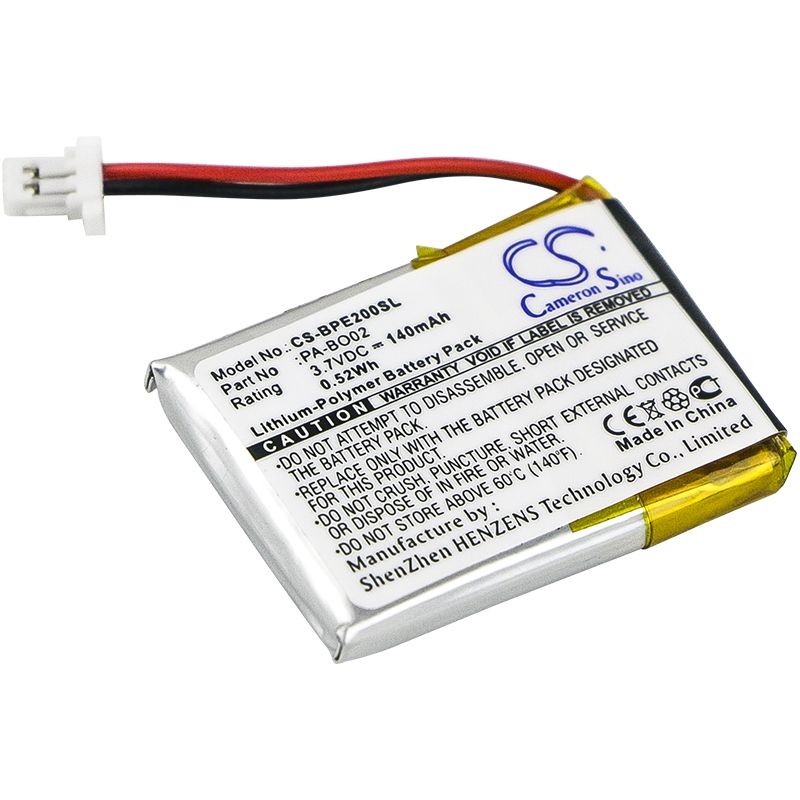 Li-polymer Battery Fits Bang & Olufsen, Earset 2, Bang & Olufsen 3.7v, 140mah Wireless Headset Cameron Sino Technology Limited