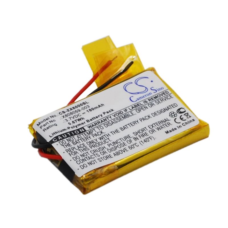 Li-Polymer Battery fits Microsoft, Lifechat Zx-6000, Siemens, Gigaset Zx600 3.7V, 180mAh Wireless Headset Cameron Sino Technology Limited
