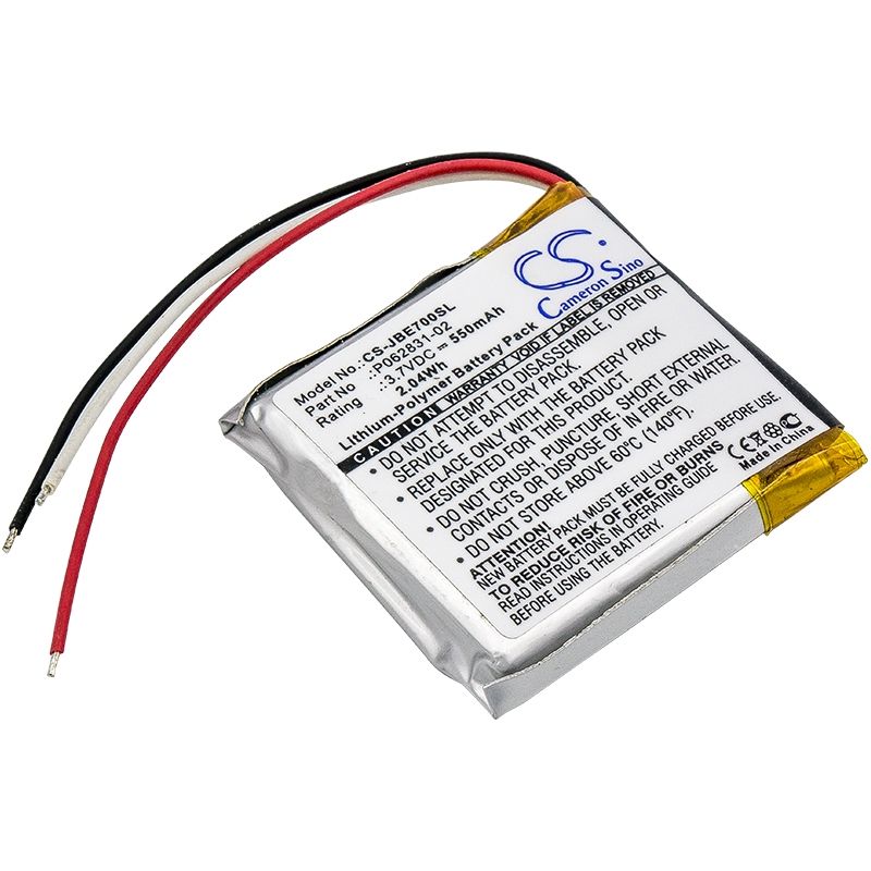 Li-Polymer Battery fits Jbl, Everest 300, Everest 700, 3.7V, 550mAh Wireless Headset Cameron Sino Technology Limited