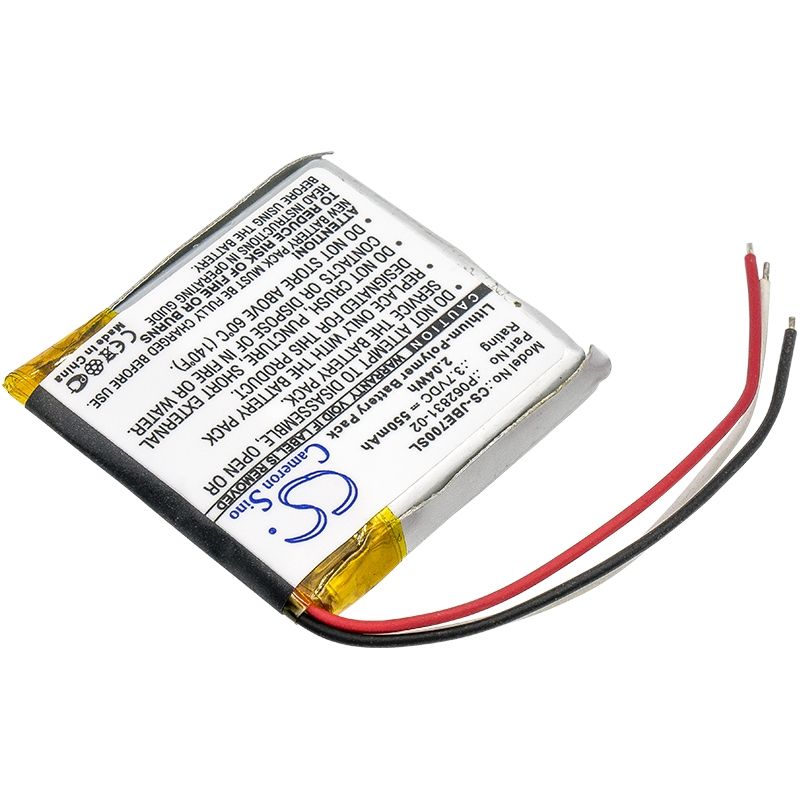Li-Polymer Battery fits Jbl, Everest 300, Everest 700, 3.7V, 550mAh Wireless Headset Cameron Sino Technology Limited