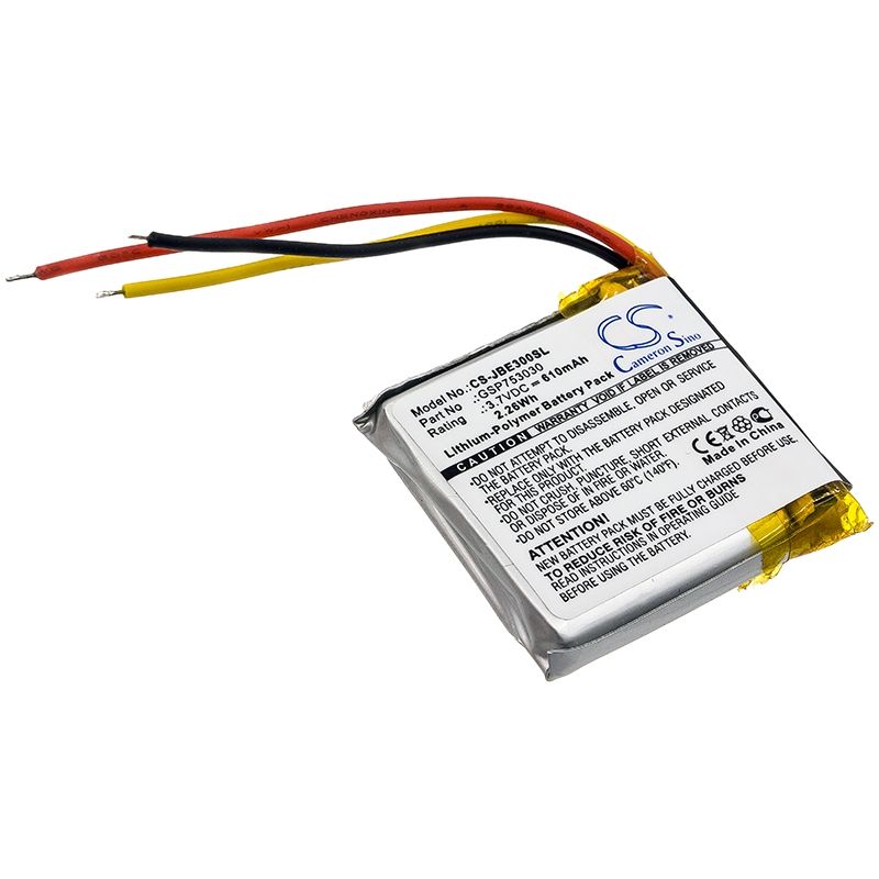 Li-Polymer Battery fits Jbl, E45bt, Everest Elite 300, Everest Elite E45bt 3.7V, 610mAh Wireless Headset Cameron Sino Technology Limited