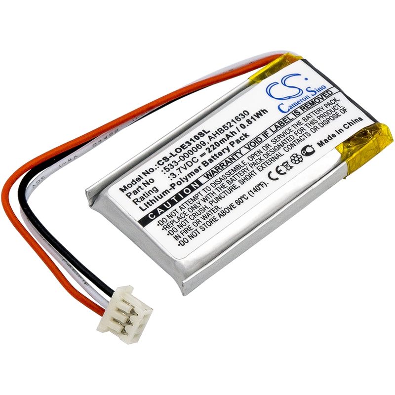 Li-Polymer Battery fits Logitech, Ue310, Ue3500, Ue4500 3.7V, 220mAh Keyboard,Mouse Cameron Sino Technology Limited