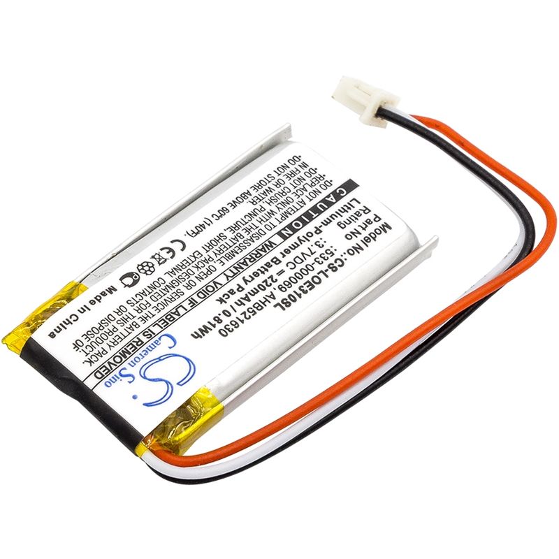 Li-Polymer Battery fits Logitech, Ue310, Ue3500, Ue4500 3.7V, 220mAh Keyboard,Mouse Cameron Sino Technology Limited
